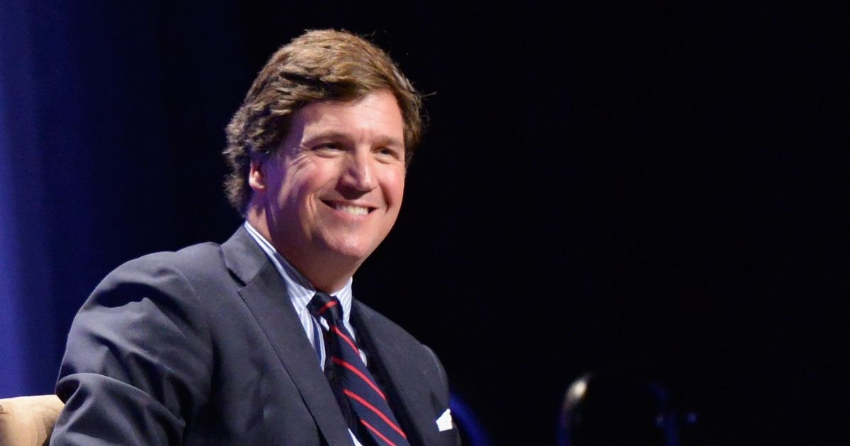 Fox News host Tucker Carlson speaks during Politicon 2018 at Los Angeles Convention Center on Oct. 21, 2018, in Los Angeles.