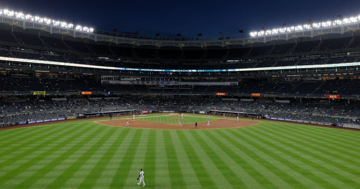 The Baltimore Orioles play the New York Yankees on April 5 at Yankee Stadium in the Bronx borough of New York City.