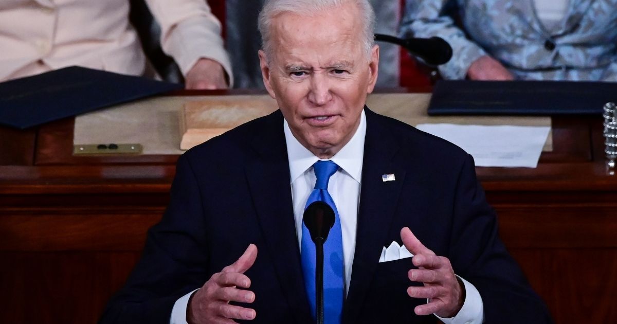 President Joe Biden addresses a joint session of Congress in the House chamber of the U.S. Capitol on Wednesday in Washington, D.C.
