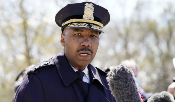 Washington Metropolitan Police Department Chief Robert Contee speaks during a news conference in Washington, D.C., on April 2, 2021.
