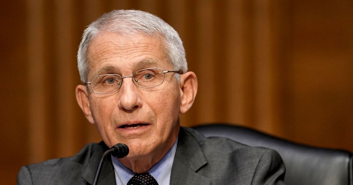 Dr. Anthony Fauci, director of the National Institute of Allergy and Infectious Diseases, speaks during a Senate Health, Education, Labor and Pensions Committee hearing to discuss the ongoing federal response to COVID-19 on May 11, 2021, at the U.S. Capitol in Washington, D.C.