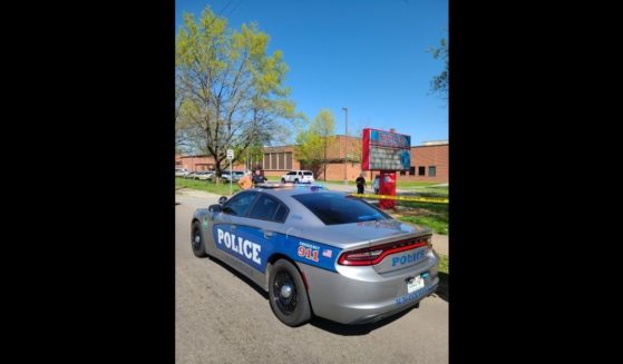 On April 12, police responded to the school after 17-year-old Anthony Thompson's girlfriend reported him for domestic violence.
