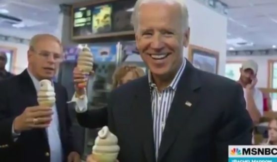 MSNBC released an over-two-minute-long feature extolling the history of President Joe Biden's love of ice cream.