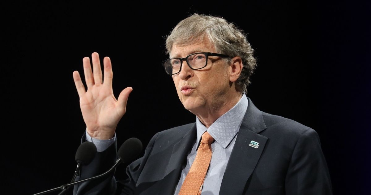 Bill Gates delivers a speech during the conference of Global Fund to Fight HIV, Tuberculosis and Malaria on Oct. 10, 2019, in Lyon, France.
