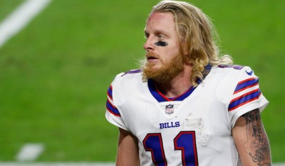 Wide receiver Cole Beasley #11 of the Buffalo Bills during the NFL football game against the San Francisco 49ers at State Farm Stadium on Dec. 7, 2020, in Glendale, Arizona.