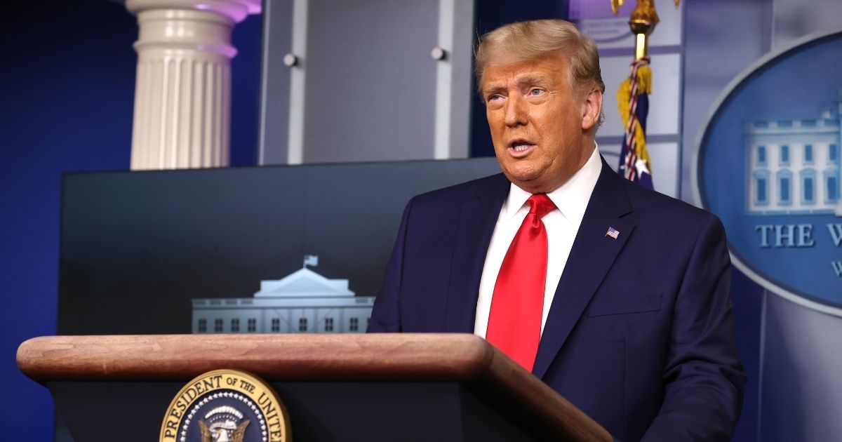 President Donald Trump speaks to the press in the James Brady Press Briefing Room at the White House on Nov. 24, 2020, in Washington, D.C.