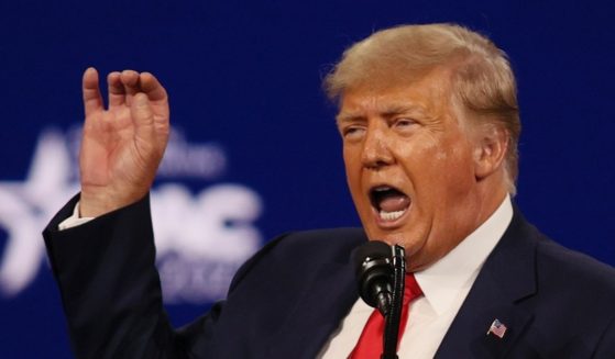 Former President Donald Trump addresses the Conservative Political Action Conference held in the Hyatt Regency on Feb. 28, 2021, in Orlando, Florida.