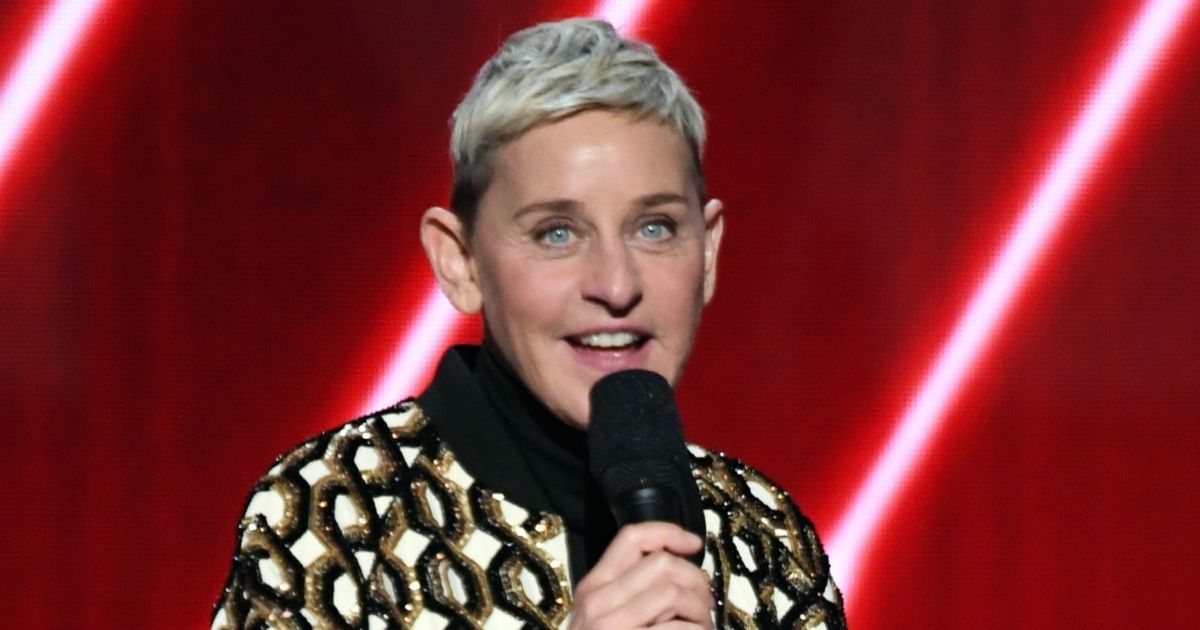 Ellen DeGeneres speaks onstage during the Grammy Awards at Staples Center in Los Angeles on Jan. 26, 2020.