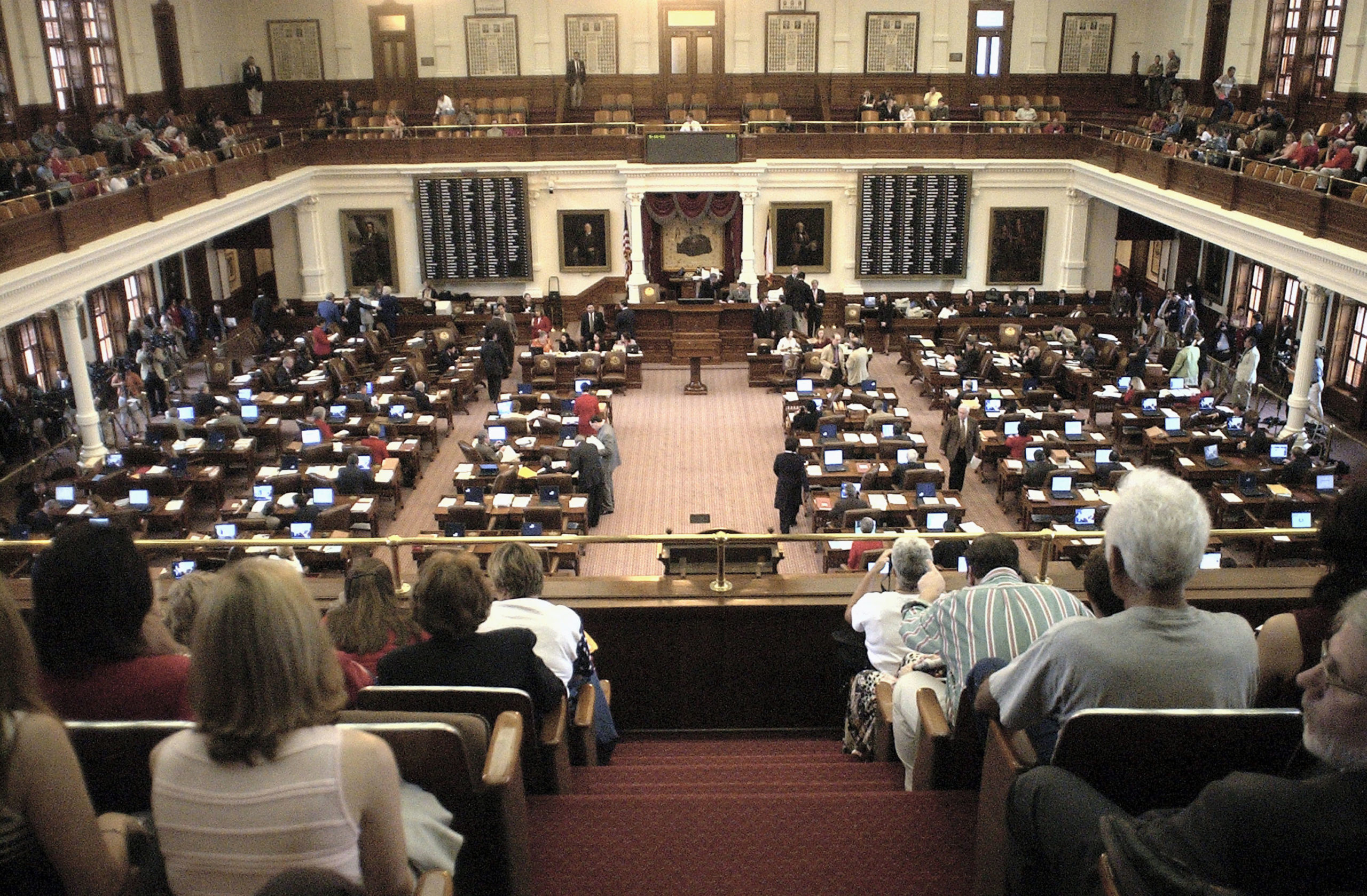 The Texas Legislature is seen in session on May 16, 2003, in Austin, Texas.