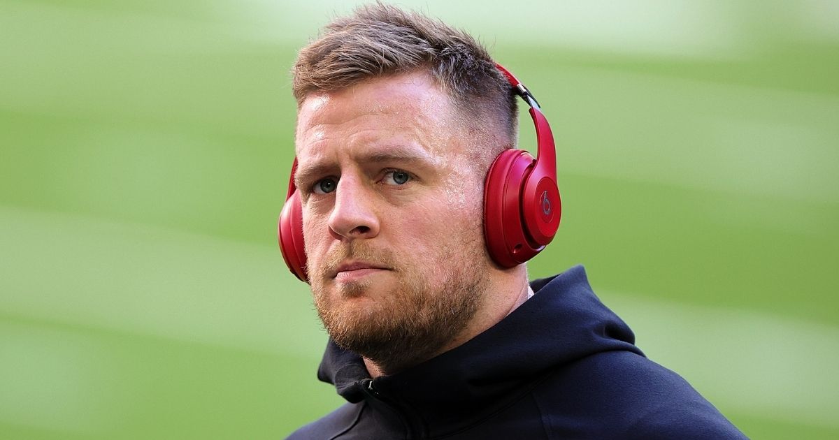 J.J. Watt participates in warmups before the Houston Texans' game against the Tennessee Titans at NRG Stadium on Jan. 3.