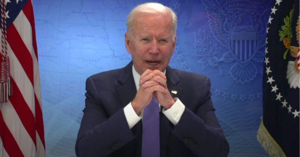 President Joe Biden on Tuesday twice forgot to use the word “New” when referring to the state of New Mexico while speaking with governors from across the country during a video teleconference.