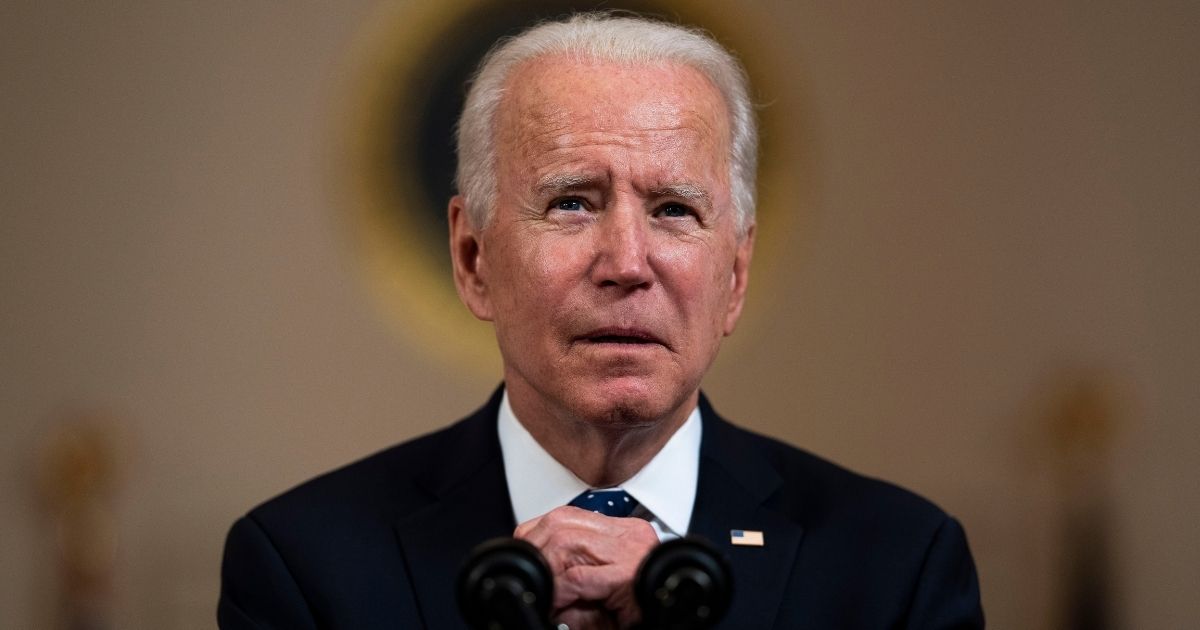 President Joe Biden makes remarks in response to the verdict in the murder trial of former Minneapolis police officer Derek Chauvin at the Cross Hall of the White House on April 20, 2021, in Washington, D.C.