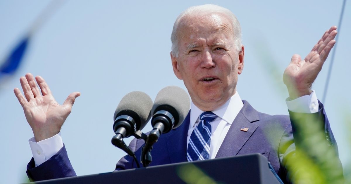 President Joe Biden speaks at the commencement for the U.S. Coast Guard Academy in New London, Connecticut, on Wednesday.