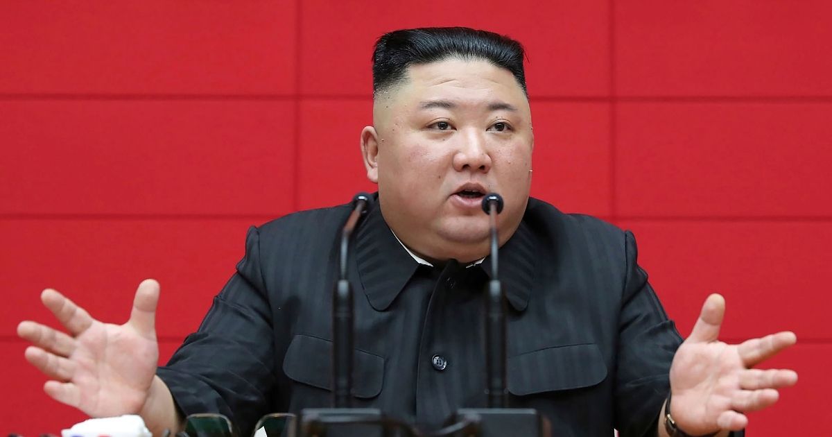 In this March 4, 2021, file photo provided by the North Korean government, North Korean leader Kim Jong Un delivers a speech during a workshop of chief secretaries of city and county committees of the ruling Workers' Party in Pyongyang, North Korea.