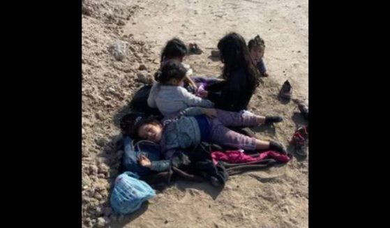 Five girls ranging in age from 11 months to 7 years old were found after being abandoned at the border.