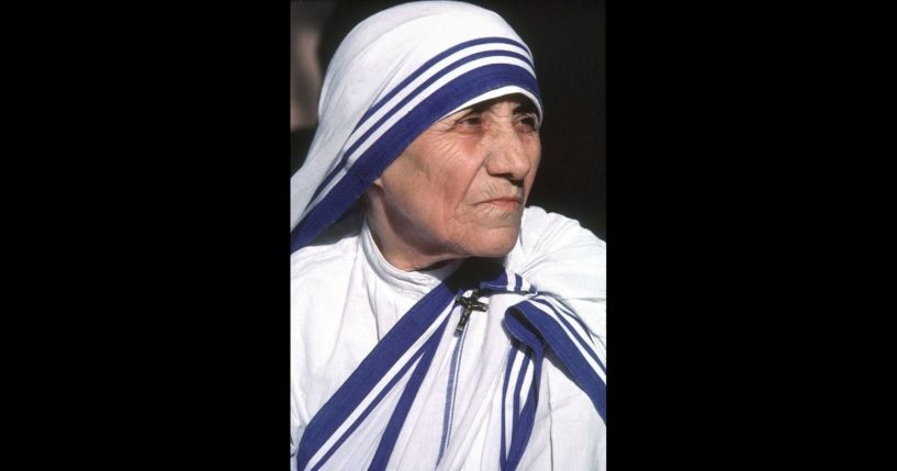 This undated picture shows Nobel Laureate Mother Teresa whose Missionaries of Charities Order runs hundreds of orphanages, hospices and leper homes throughout the world from its base in Calcutta, more than four decades home of the 86-year-old Albanian-born nun.