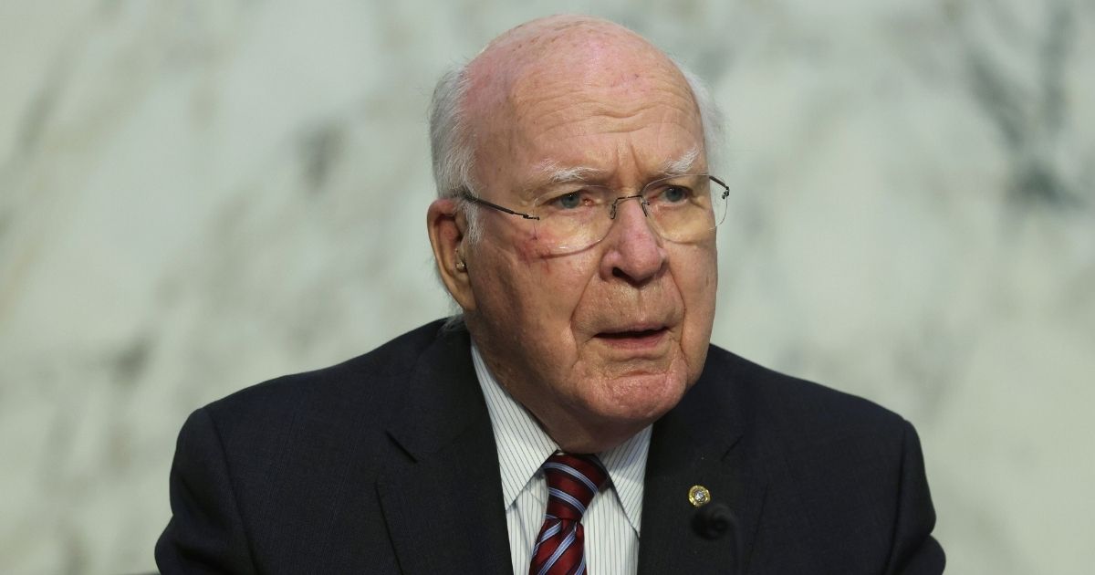 Democratic Committee Chairman Sen. Patrick Leahy of Vermont speaks during a hearing before the Senate Appropriations Committee at Hart Senate Office Building on May 12 on Capitol Hill in Washington, D.C.