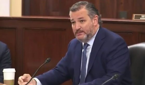 Republican Sen. Ted Cruz of Texas delivers remarks concerning House Resolution 1, a bill he refers to as the "Corrupt Politicians Act."