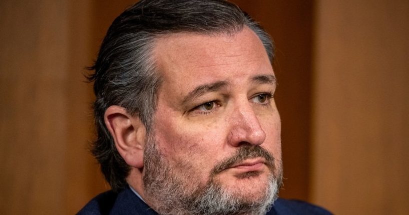 Texas Republican Sen. Ted Cruz speaks at a Senate Judiciary Committee hearing on March 23 in Washington, D.C.