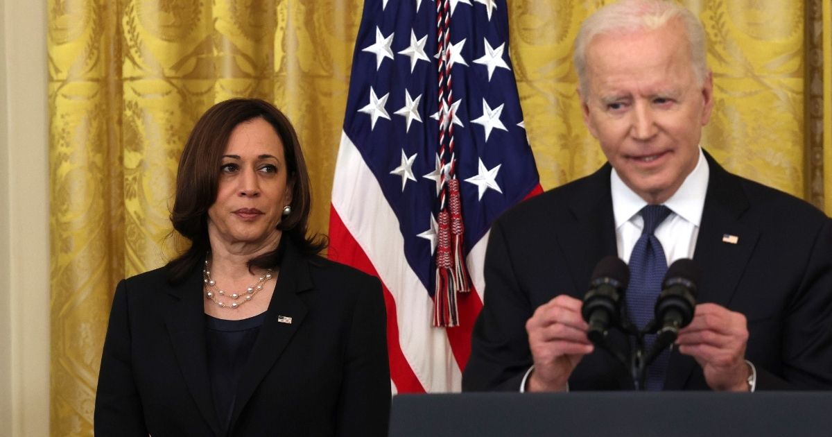 President Joe Biden, pictured during a White House event last week with Vice President Kamala Harris.