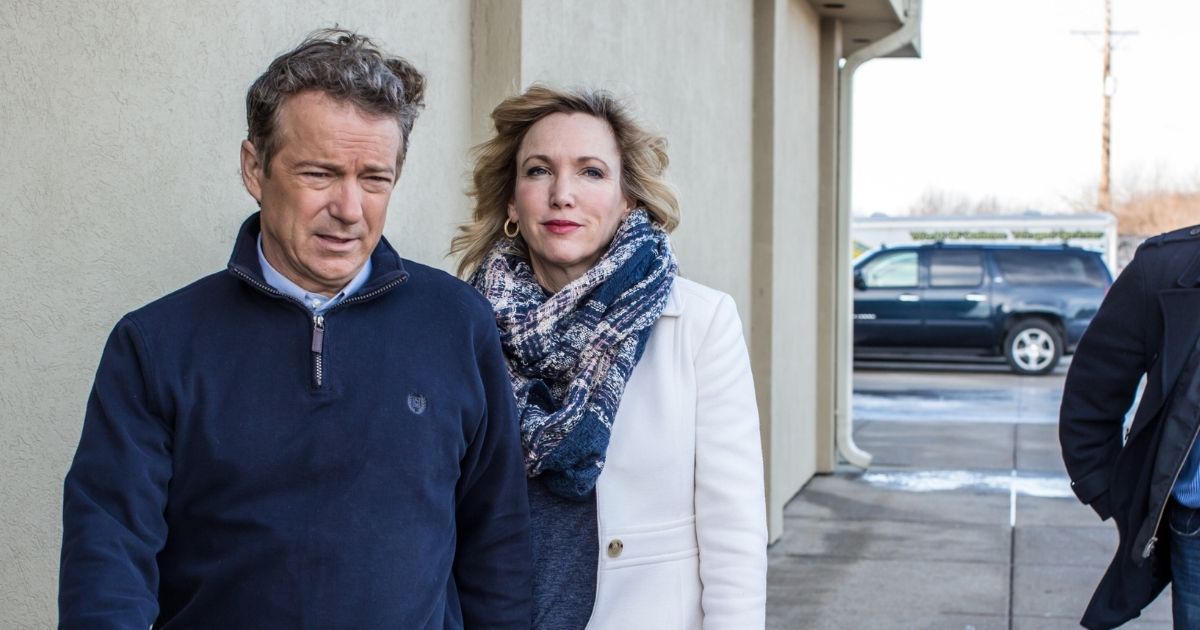Kentucky Sen. Rand Paul and his wife, Kelley, are pictured in a file photo from 2016.