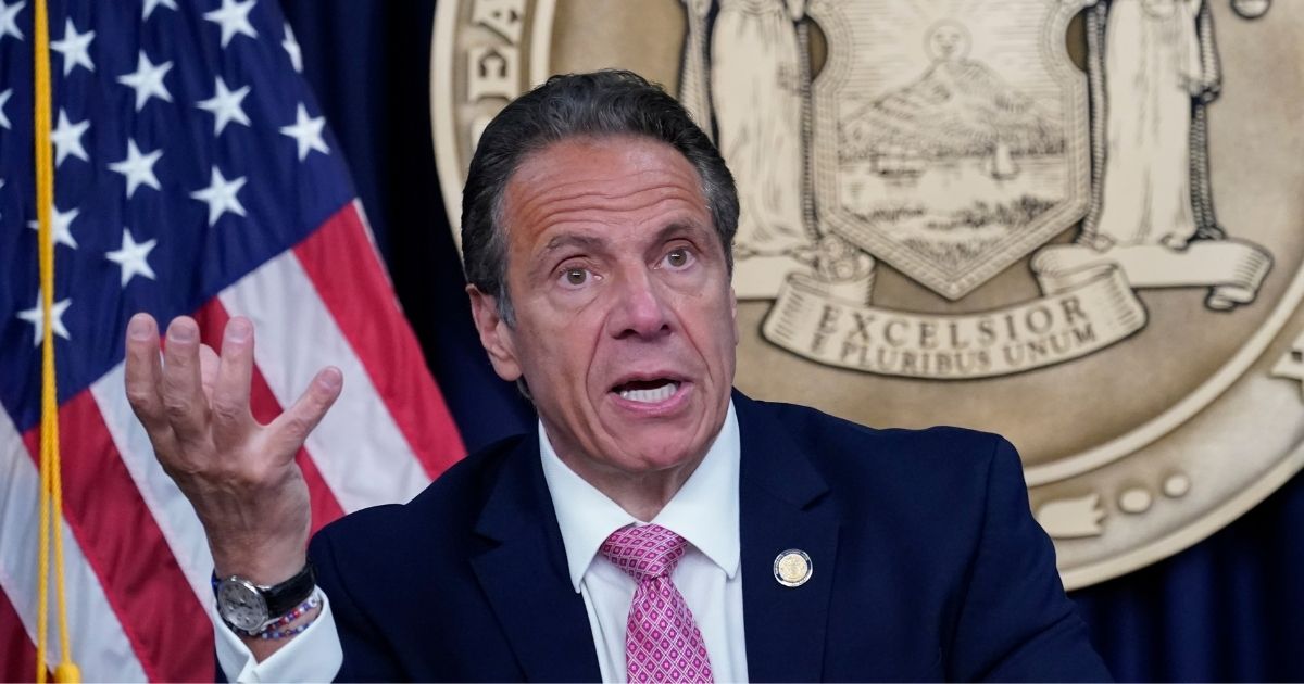 New York Gov. Andrew Cuomo, pictured during a May 10 news conference.