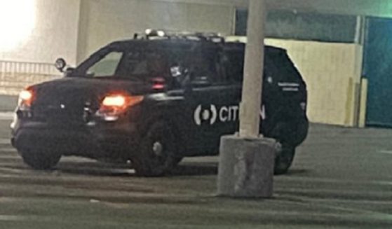 A security vehicle with the logo for the Citizen app has been spotted driving around Los Angeles.