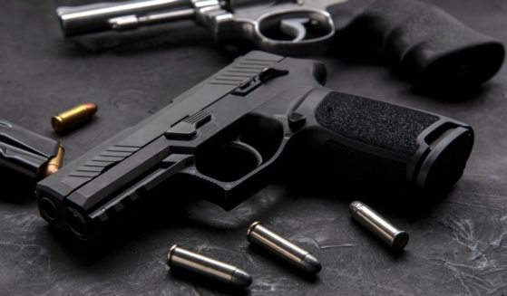 Guns are seen in this stock image.