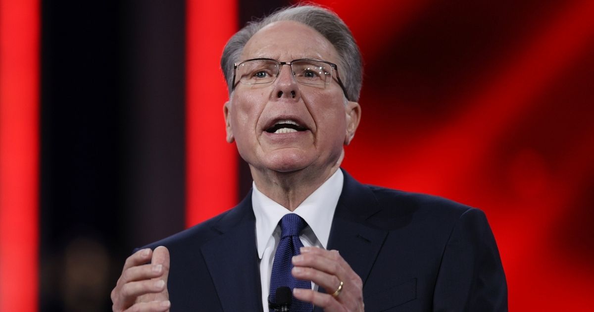 Wayne LaPierre, CEO of the National Rifle Association, addresses the Conservative Political Action Conference on Feb. 28, 2021, in Orlando, Florida.