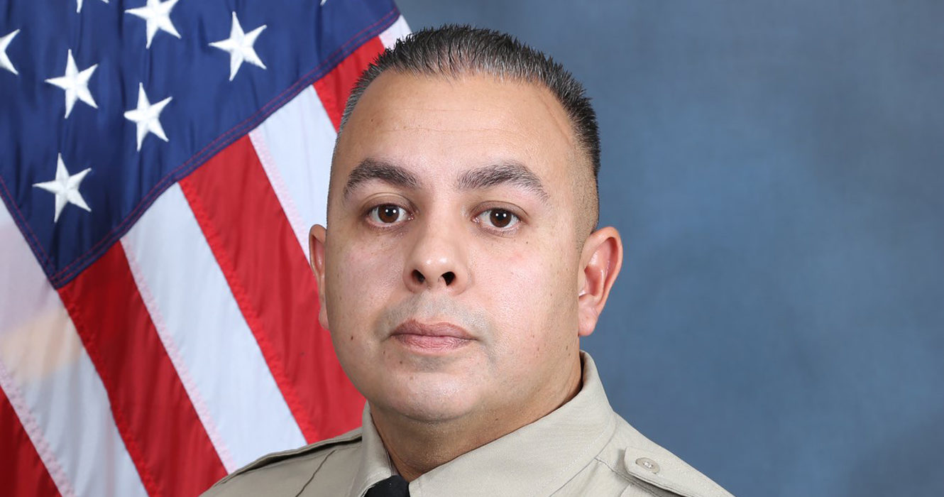 This undated photo shows Sgt. Dominic Vaca, a Southern California sheriff's deputy, who died after being shot by a suspect who was later killed in a shootout with deputies in Yucca Valley, authorities said Tuesday.