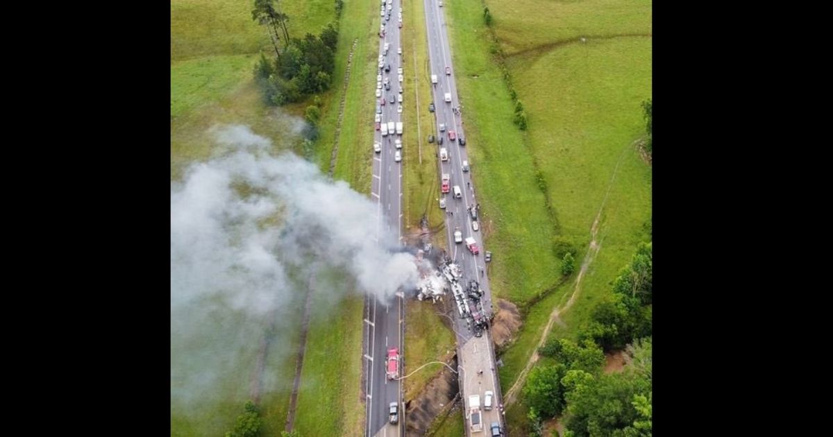 A dozen vehicles were involved in a major crash on Interstate 65 in Greenville, Alabama.