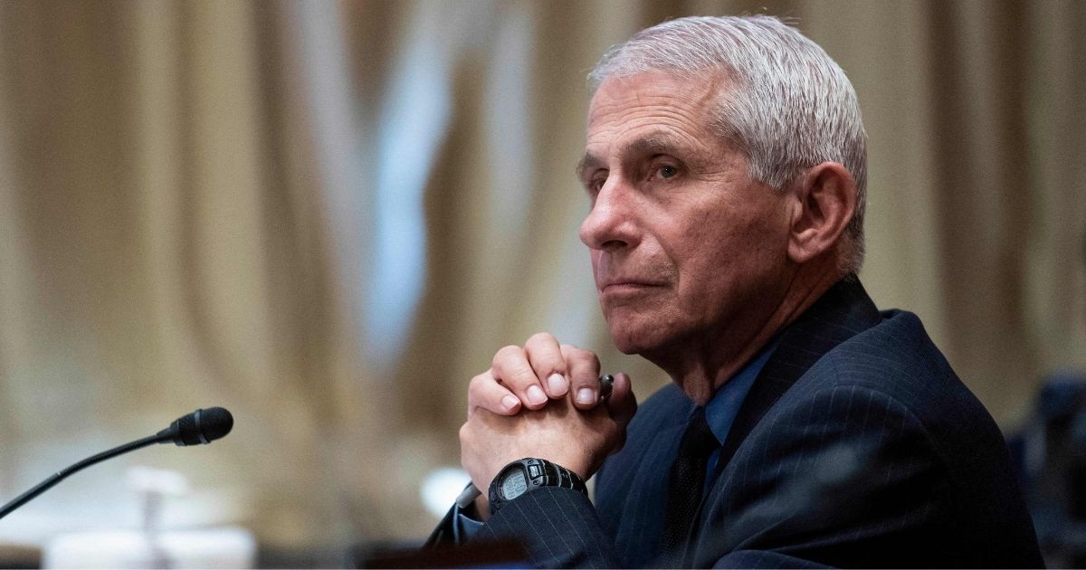 Dr. Anthony Fauci, director of the National Institute of Allergy and Infectious Diseases, listens during a hearing on Capitol Hill in Washington, D.C., on Wednesday.