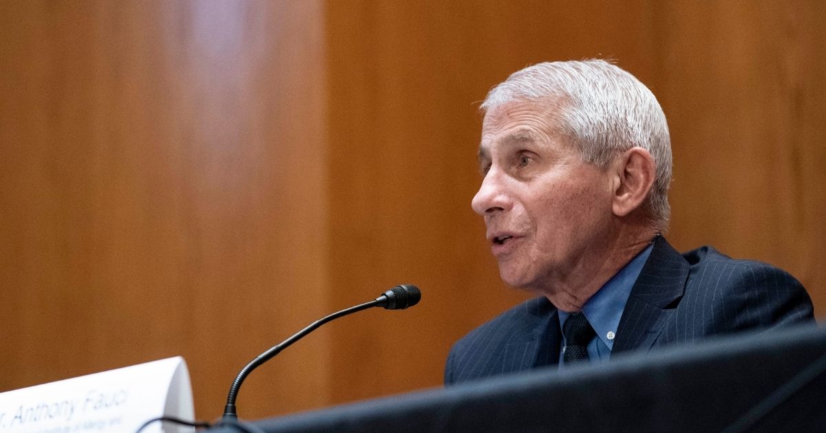 Dr. Anthony Fauci, director of the National Institute of Allergy and Infectious Diseases, speaks during a Senate Appropriations Labor, Health and Human Services Subcommittee hearing on Capitol Hill on May 26, 2021, in Washington, D.C.