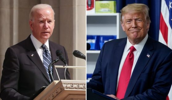 The Department of Justice under President Joe Biden, left, may be forced to defend former President Donald Trump in a lawsuit relating to the events of Jan. 6, 2021.