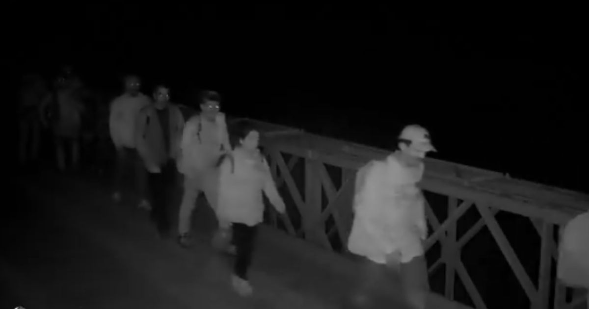 An exclusive video released by the Republican Study Committee ahead of former President Donald Trump's visit to the nation's southern border revealed numerous illegal immigrants walking into America without being stopped.