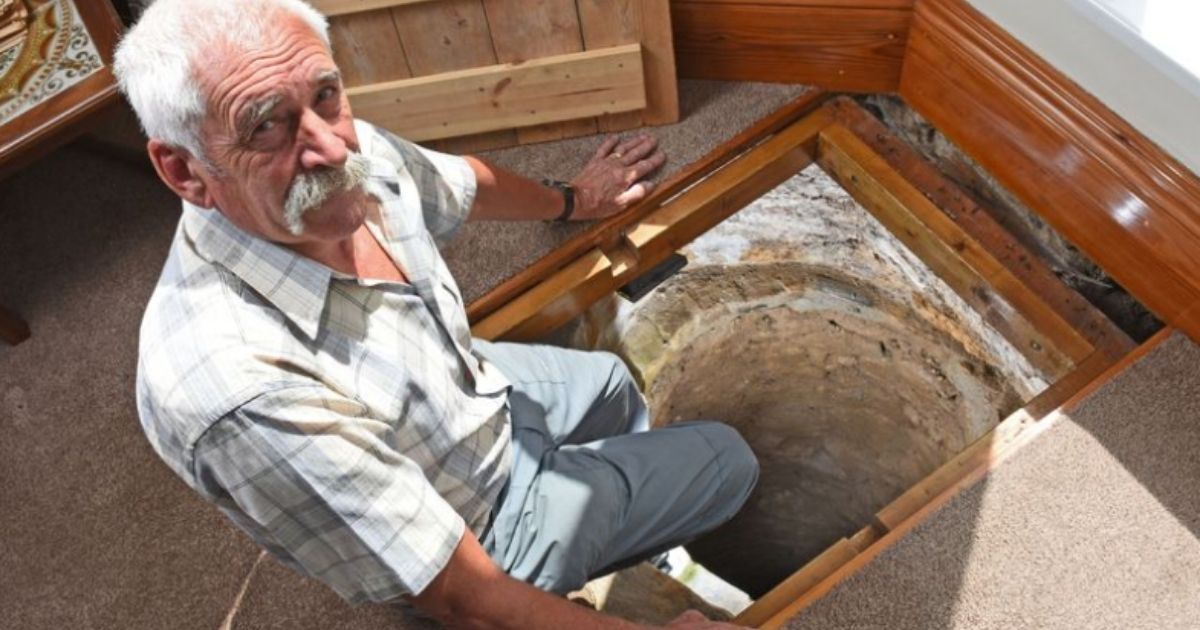 A 70-year-old grandfather in the U.K. made an extraordinary discovery under his living room floor.