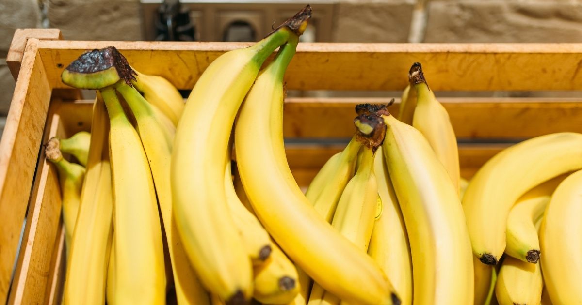 A crate of bananas is pictured in the stock image above.