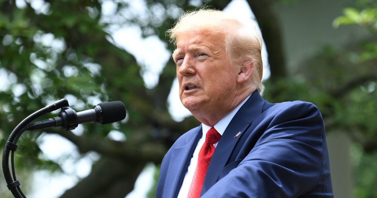 President Donald Trump speaks at an event in the Rose Garden of the White House in Washington, D.C., on June 16, 2020.