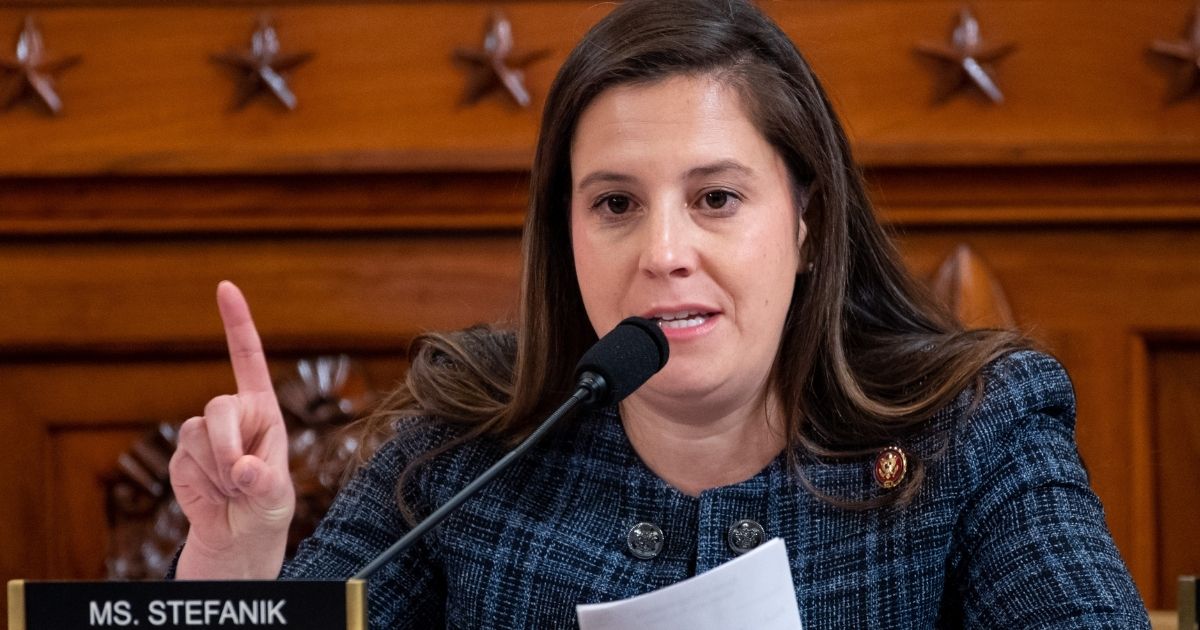 Republican Rep. Elise Stefanik of New York speaks during a public hearing held by the House Permanent Select Committee on Intelligence on Capitol Hill in Washington, D.C., on Nov. 13, 2019.