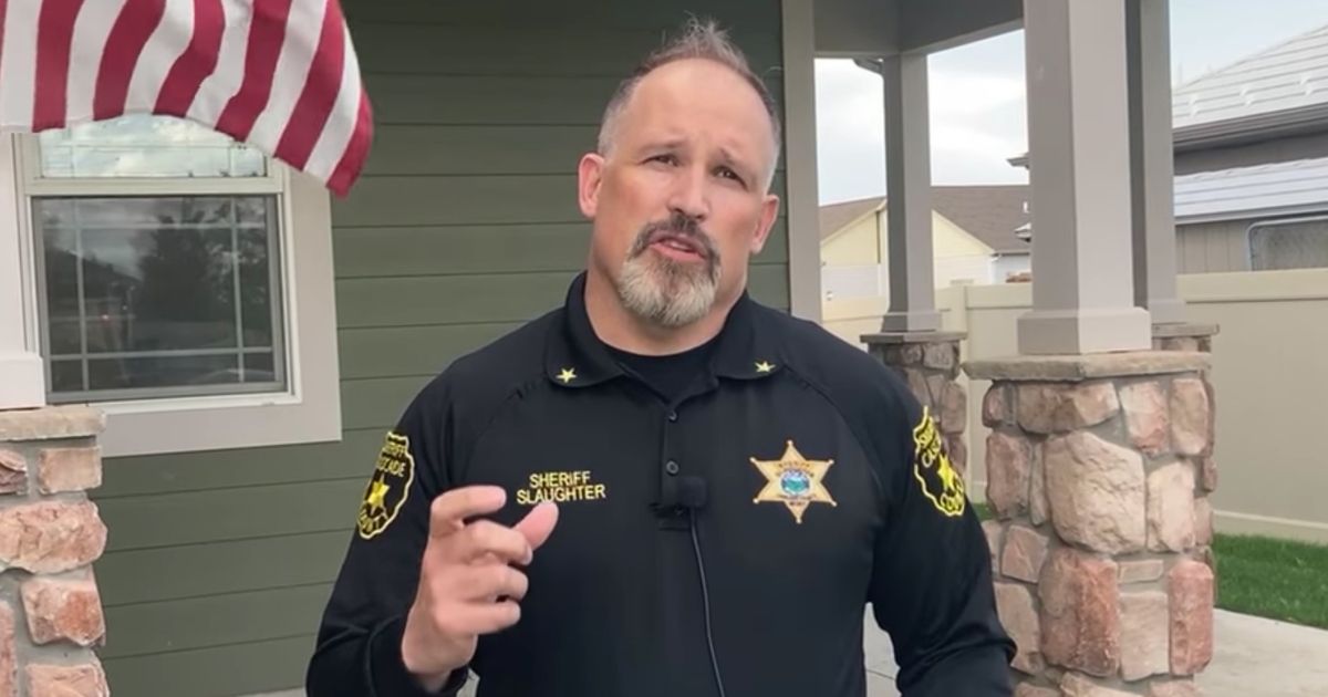 Sheriff Jesse Slaughter of Cascade County, Montana, announces that he is changing his party affiliation from Democrat to Republican.