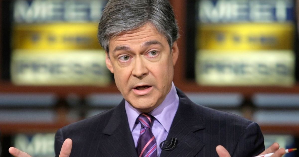 John Harwood speaks during a taping of "Meet the Press" at the NBC studios on May 11, 2008, in Washington, D.C.