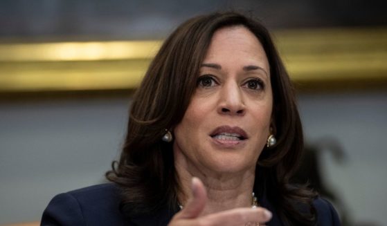 Vice President Kamala Harris speaks while meeting with Democratic members of the Texas Legislature in the Roosevelt Room of the White House on June 16, 2021, in Washington, D.C.