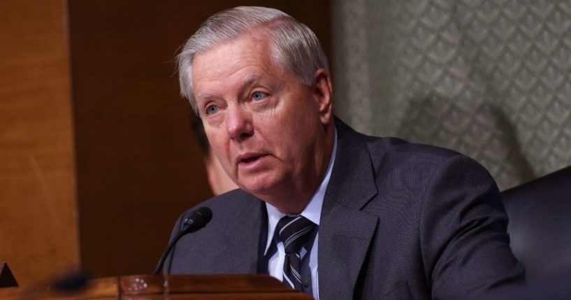 Republican Sen. Lindsey Graham speaks during a Senate Appropriations Subcommittee hearing on Tuesday in Washington, D.C.