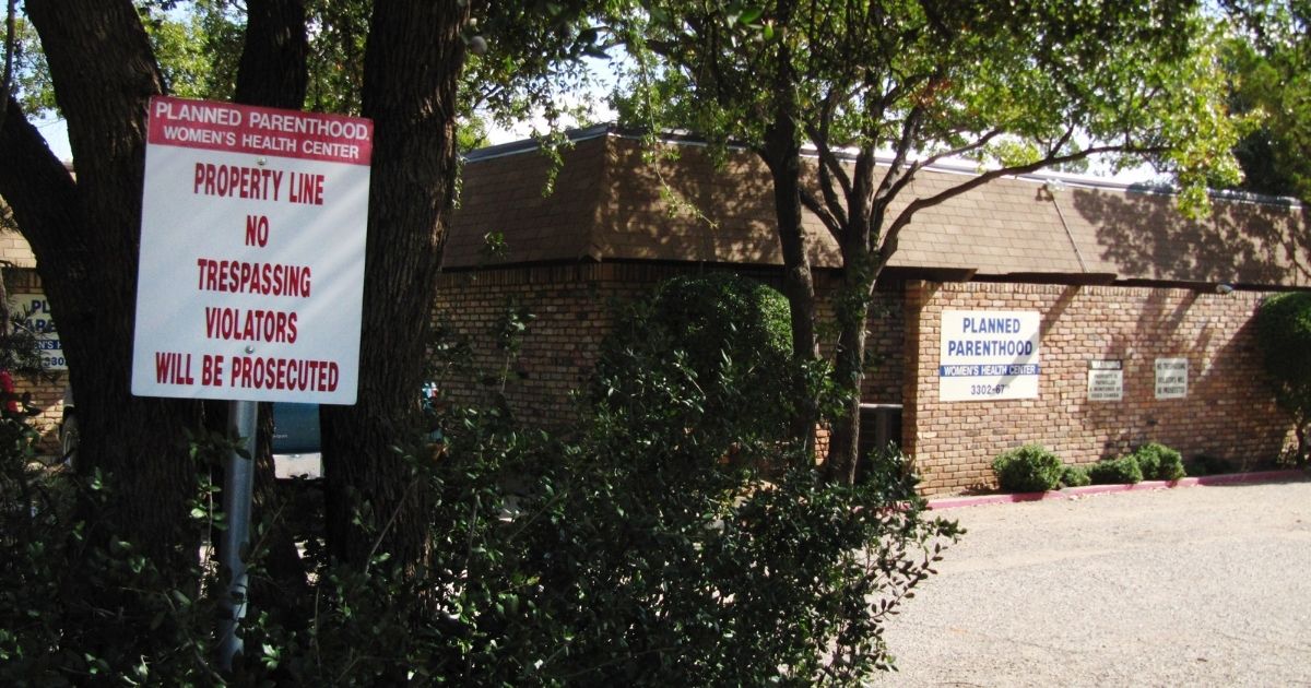 A Planned Parenthood clinic in Lubbock, Texas, is seen above.