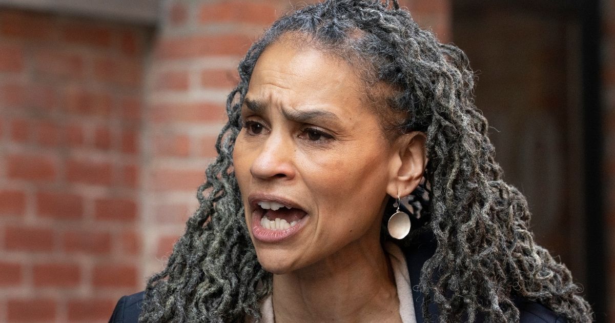 New York Democratic mayoral candidate Maya Wiley holds a news conference March 11 in the Dumbo neighborhood of the city's Brooklyn borough.