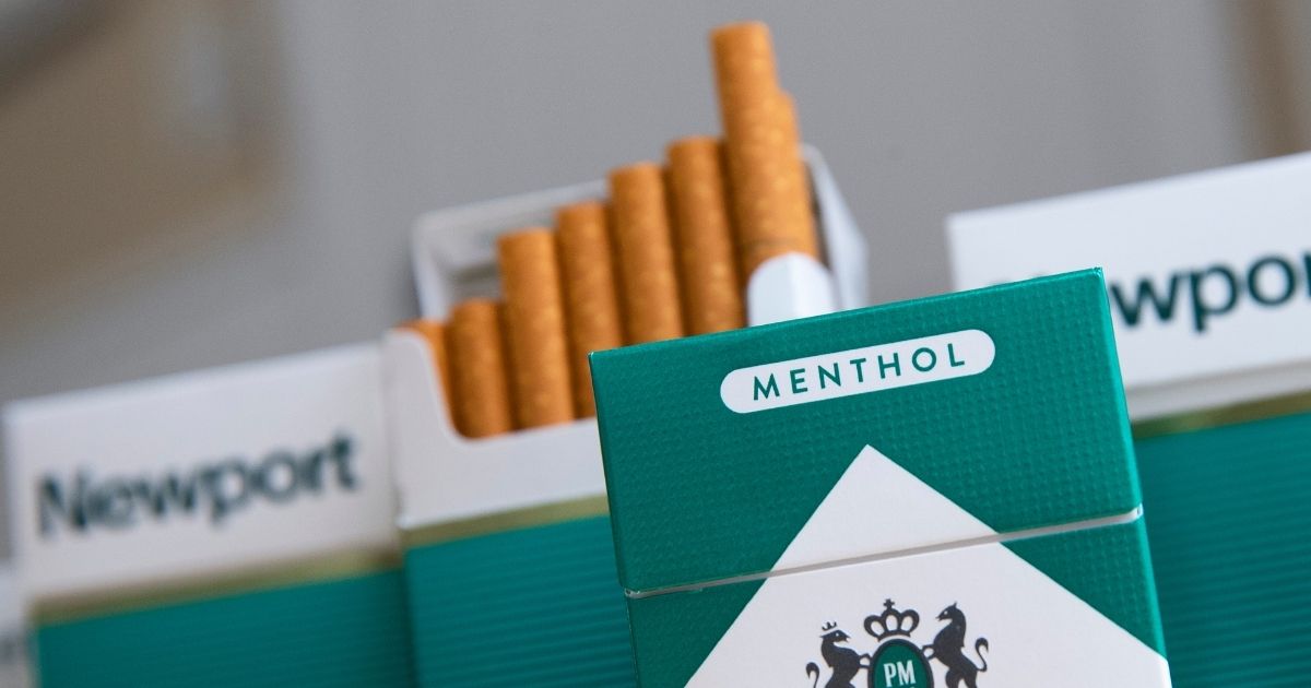 Packs of menthol cigarettes sit on a table in New York City on Nov. 15, 2018.