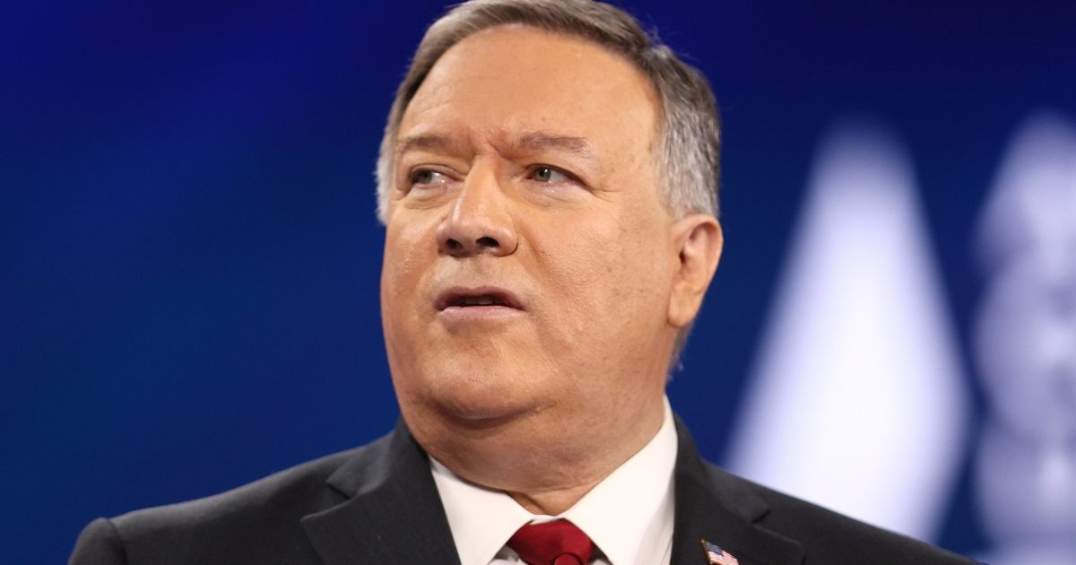 Former Secretary of State Mike Pompeo addresses the Conservative Political Action Conference on Feb. 27, 2021, in Orlando, Florida.