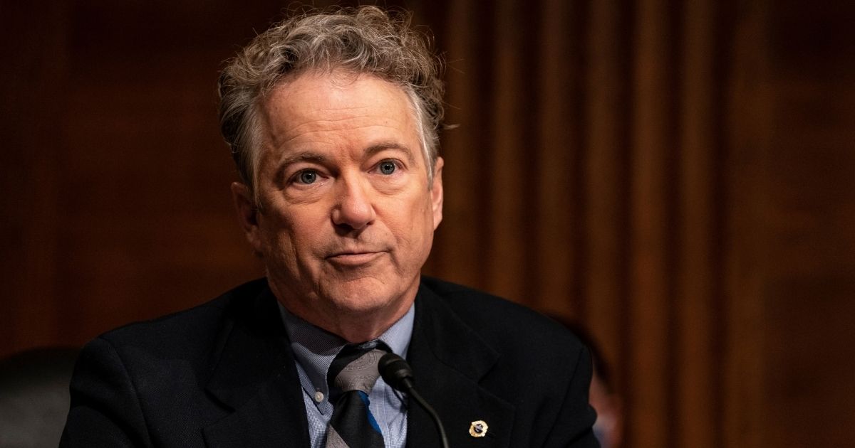 Republican Sen. Rand Paul of Kentucky speaks during a Senate Health, Education, Labor and Pensions Committee hearing on the nomination of Miguel Cardona to be education secretary on Capitol Hill on Feb. 3, 2021, in Washington, D.C.