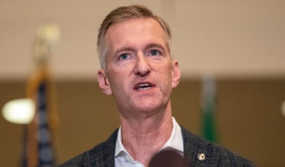 Mayor Ted Wheeler of Portland, Oregon, speaks during a news conference at City Hall on Aug. 3