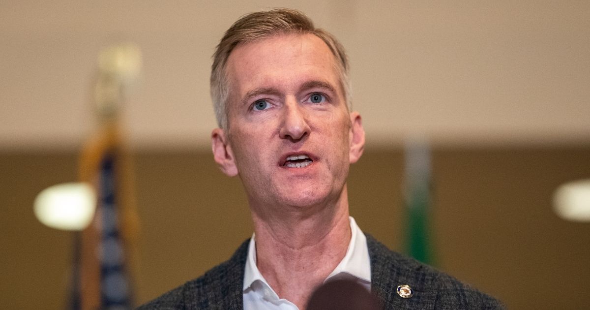 Mayor Ted Wheeler of Portland, Oregon, speaks during a news conference at City Hall on Aug. 3